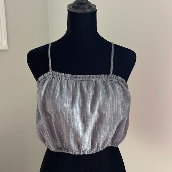 Aerie Crop Top Size Small Gray‎ - Picture 1 of 6